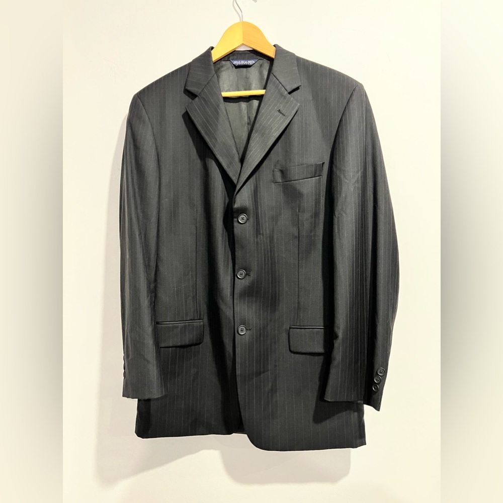 Oscar De La Renta pinstripe dress jacket Super 100s